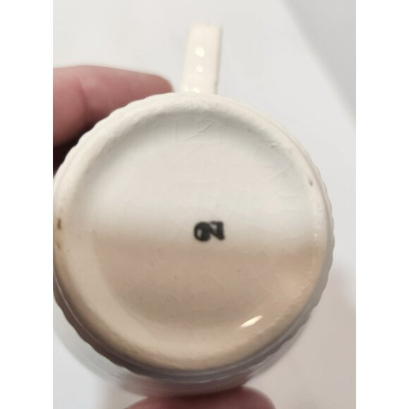 Vtg Salem China Victory Basket Needlepoint Stitch Demitasse Cups Set of 4 - Picture 11 of 16